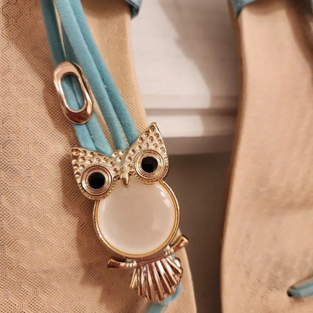 Adorable Owl Sandals with Jewels Size 9.5